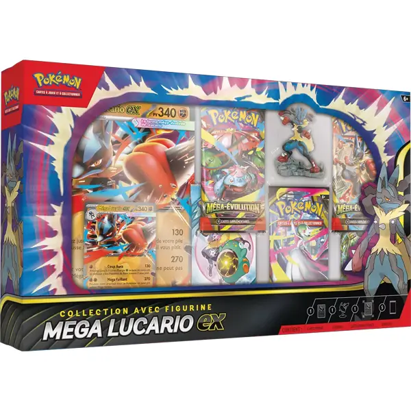 Coffret Collection avec Figurine Mega Lucario ex